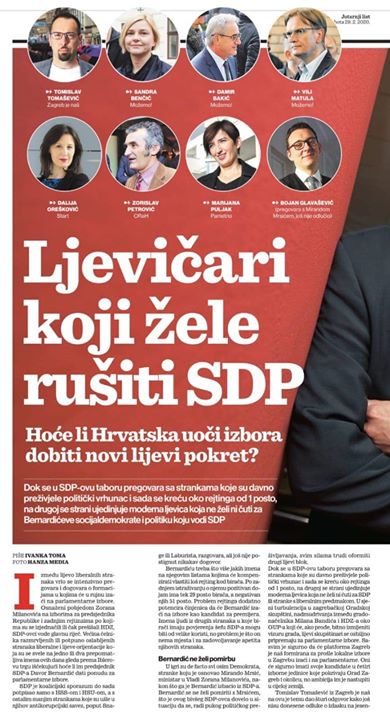 Opcija koju predvode Tomislav Tomašević, Sandra …