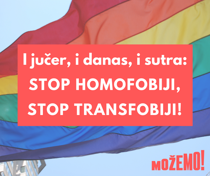 Povodom Međunarodnog dana borbe protiv homofobije…