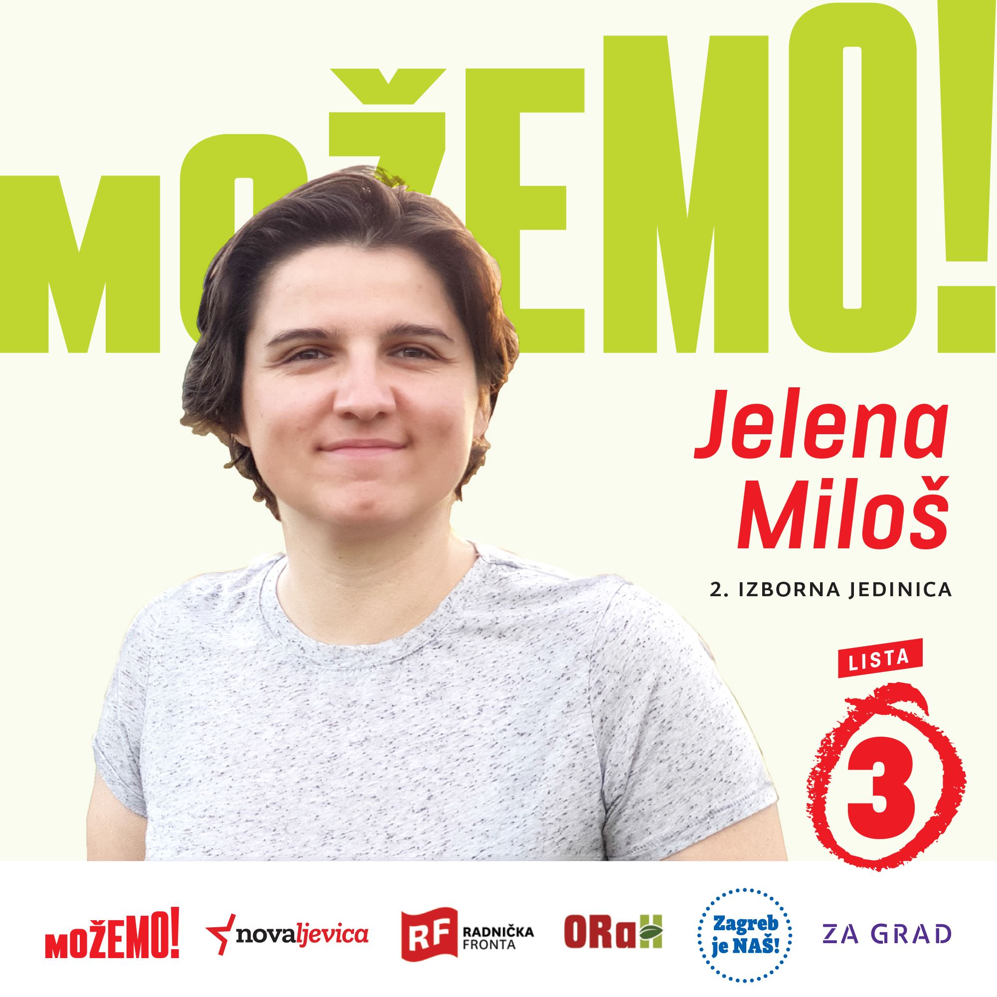 Predstavljamo Jelenu Miloš, drugu na našoj listi u 2. izbornoj jedinici!