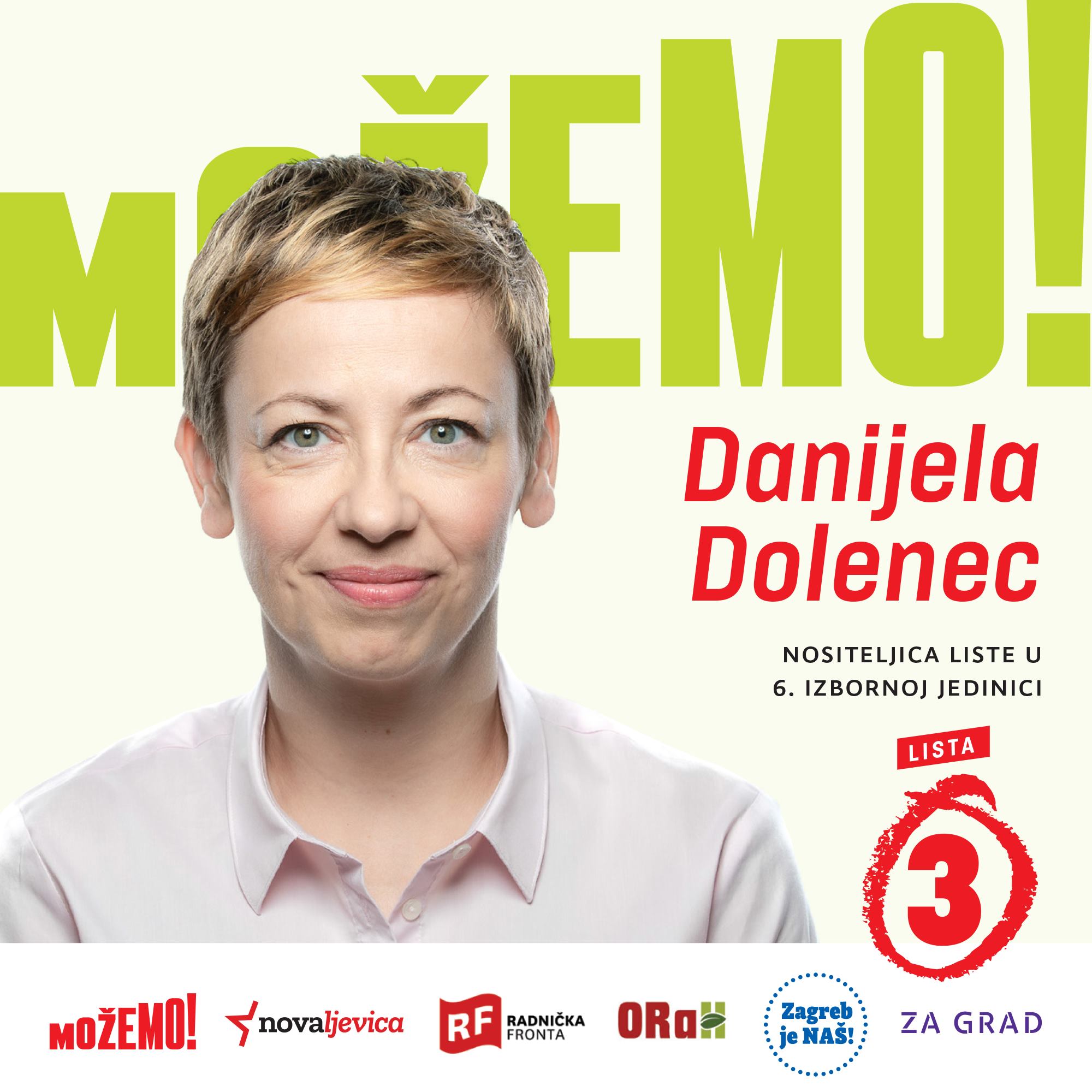 Predstavljamo Danijelu Dolenec, prvu na našoj listi u 6. izbornoj jedinici!