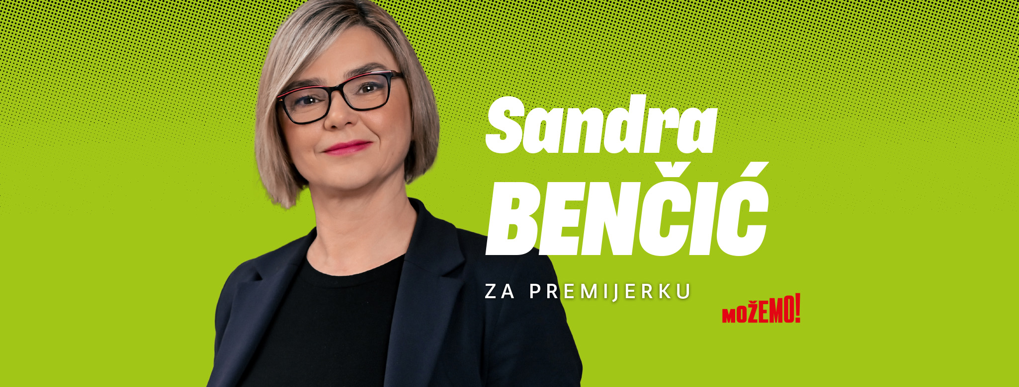 Sandra Benčić je premijerska kandidatkinja stranke Možemo!